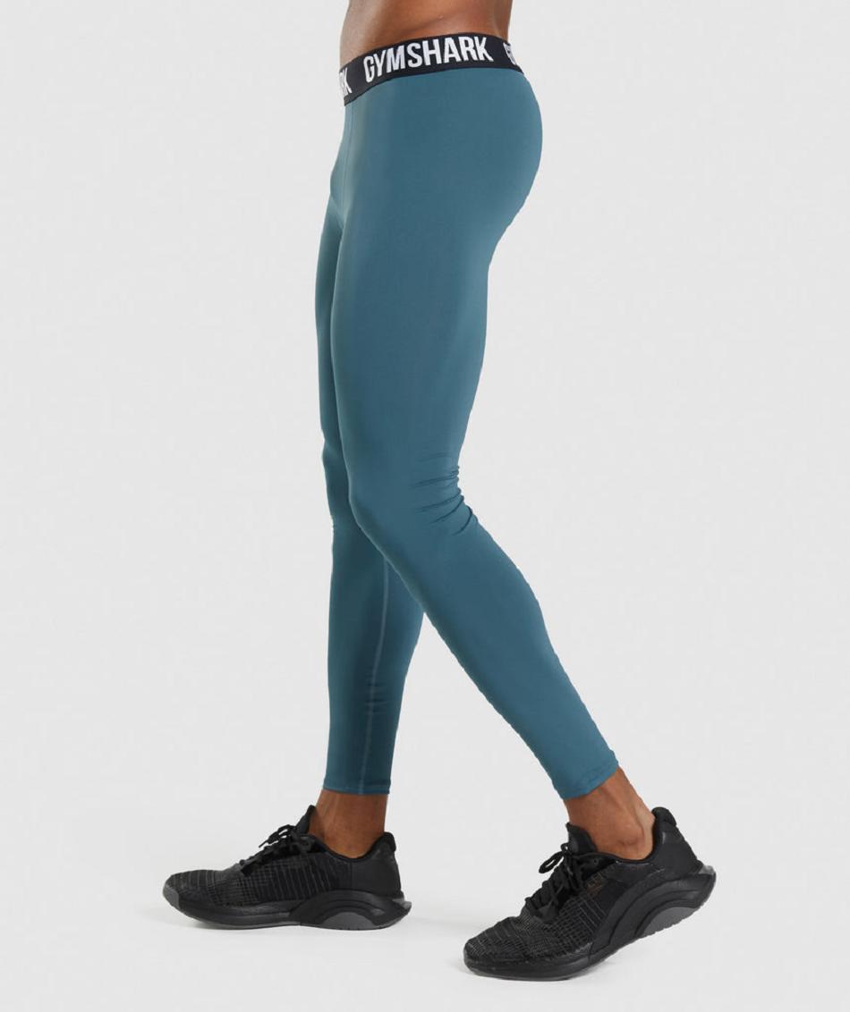 Leggins Gymshark Element Baselayer Hombre Turquesa | CO 3941WNB